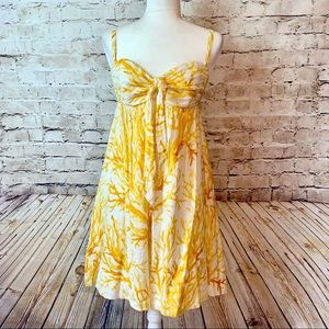 Anthropologie “HD In Paris” Yellow Coral Sundress